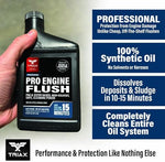 Professional grade engine sludge and carbon remover bottle