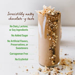 Orgain organic vegan protein powder ingredients list close up