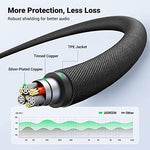 Durable nylon braiding texture on Ugreen 3.5mm aux cable