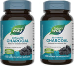 Natures Way activated charcoal packaging lifestyle display