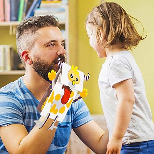 Finished collection of nine DIY monster hand puppets for kids