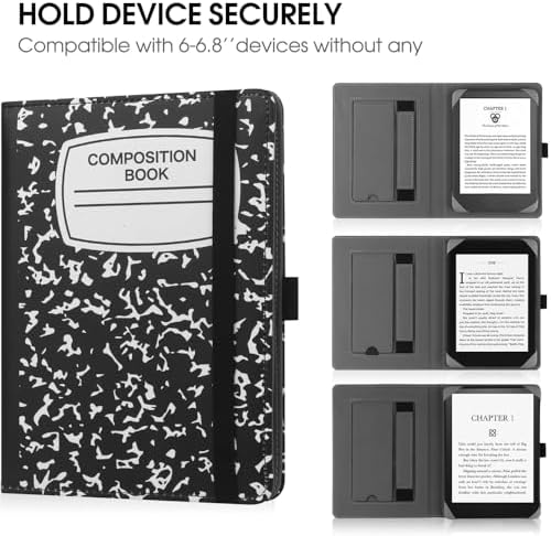 Close up of silicone corner buckles on eReader case