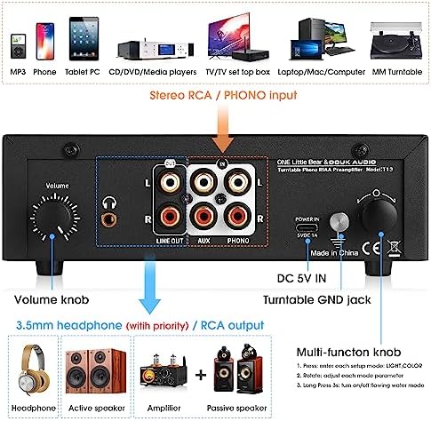 Complete premium home audio system setup featuring imported desktop preamplifier