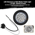 Jamarco clear lens red led side marker light dimensions diagram