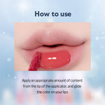 ETUDE Over Glowy Lip Stain Tint #12 Ruby Love | Non-Sticky Vegan Lip Tint | Moisturized & Long-lasting Lip Gloss | Daily Tint for Dry Lips, Korean Makeup - Image 9