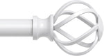 VOIIY Silver Curtain Rod 30-42 Inch, Adjustable Curtain Rods for Windows | 3/4 Inch Decorative Window Treatment Rods, Heavy Duty Metal Drapery Rod with Twisted Cage Finials for Bedroom - Image 15