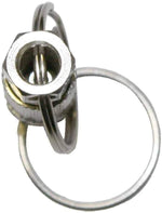 Interstate Pneumatics Y90KR Quick Coupler Key Chain with split rings and silver finish
