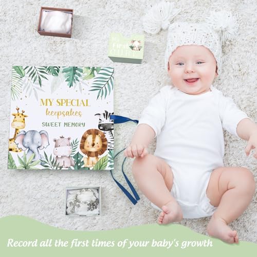 Side profile of Ojustbeok jungle theme baby memory organizer