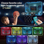 Close up of Vrogtik basketball hoop electronic scoreboard