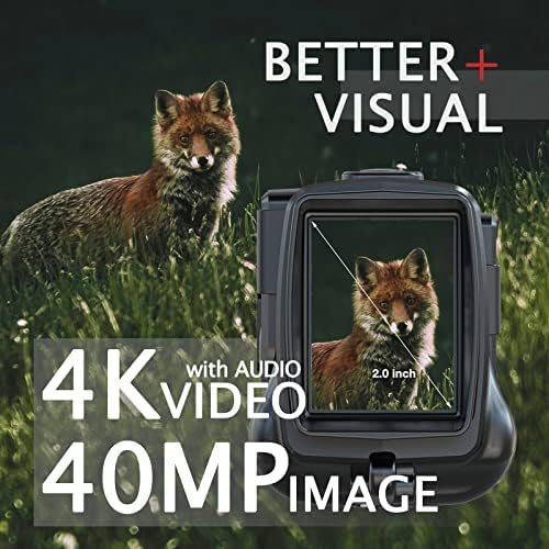 GeowFiiTech 4K night vision device highlighting the 2.0-inch display screen