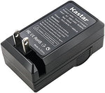 High capacity replacement batteries with the included 12V DC car charger accessory cord for travel setup.