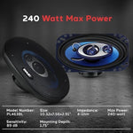 Pyle car audio blue poly-injection cone detail
