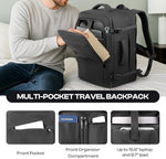 Sirmaeed travel bag rear view highlighting thick breathable mesh back padding and shoulder straps.