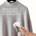 Ergonomic grip design of Conair rechargeable garment shaver