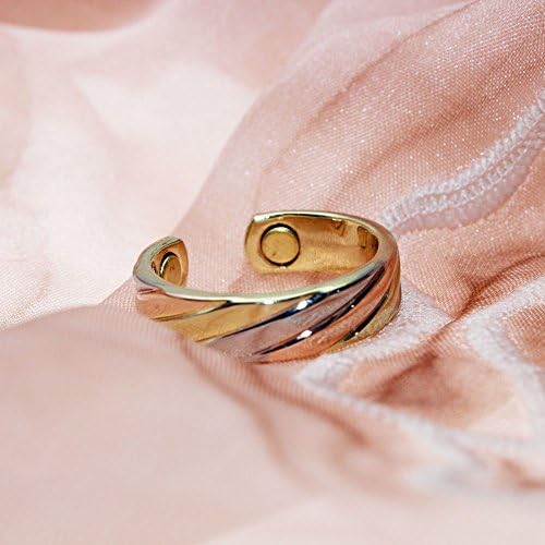 Close up detail of high quality copper ring texture
