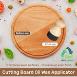 Applying mineral oil to a wooden cutting board using Leontool tool