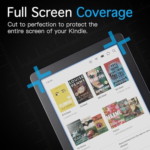 Kobo Clara eReader with matte screen protector applied