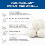 Ezhippie wool dryer balls used as a natural fabric softener alternative