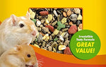 Resealable barrier bag of imported premium pet food showing nutritional details.