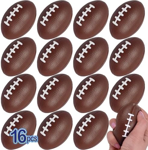 Anapoliz mini foam football stress balls bulk packed neatly for party planning and distribution