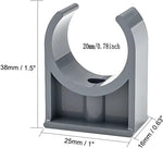 JruiZhp Gray PVC Saddle Clips 10-piece package layout