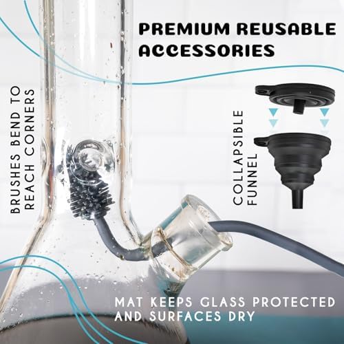 Complete Nugbuddy glassware maintenance kit packed neatly inside the heavy-duty travel bag