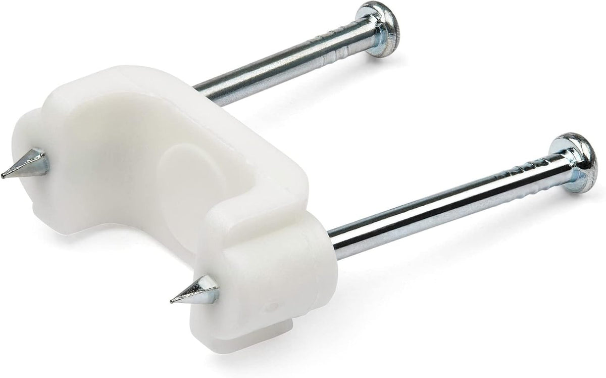StarTech cable clips with nails front view packaging display