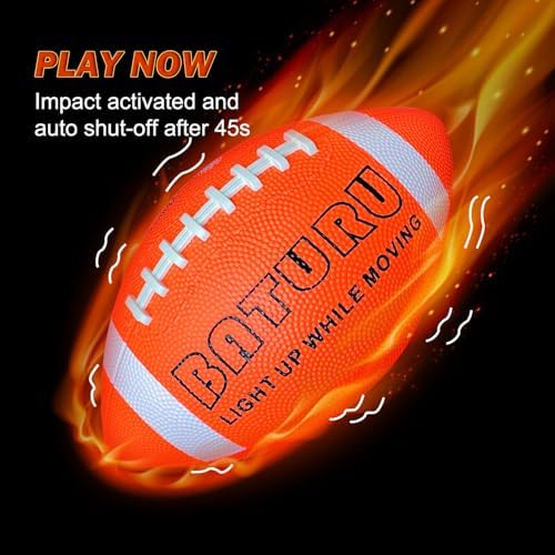 Junior size six glowing sports ball showing the premium textured grip for kids and youth.