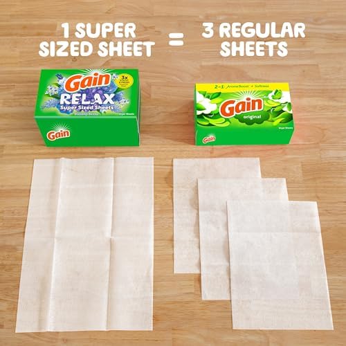 Close up of the fabric softener sheet text detailing the triple freshness formula.