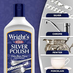 Professional silver cleaning liquid by Weiman for long-lasting shine and protection.