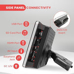 Pyle universal car media entertainment system including the wireless remote control and mounting bracket accessories