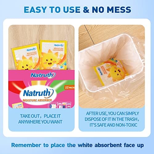 Compact moisture absorbing packets for underwear drawers and small storage