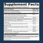 Side view of Advanced Memory Formula 60 tablets bottle highlighting USA manufacturing details