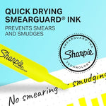 Sharpie Tank Highlighters, Chisel Tip Yellow Highlighter Pens, 12 Count - Image 3