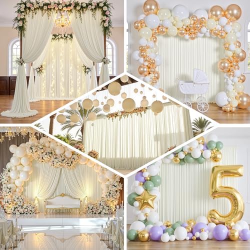 Party Village polyester backdrop cloth folded neatly showing its machine washable and durable construction