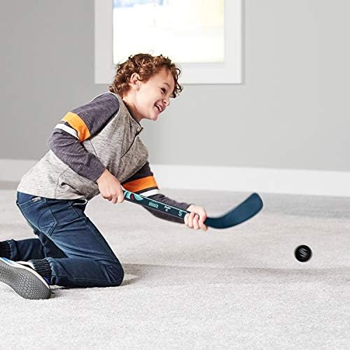 Kids mini hockey sticks and foam balls set imported from USA for authentic sports play.