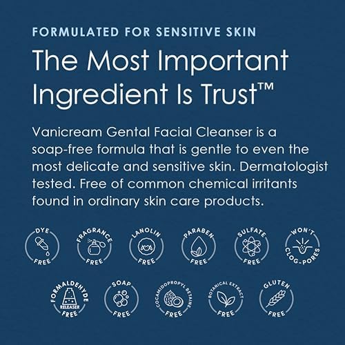 Vanicream Shave Cream packaging lifestyle and product overview