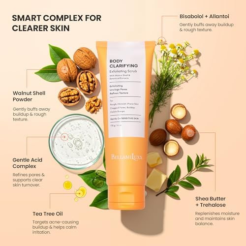 Non-comedogenic skin cream and scrub kit for a clear skin care routine