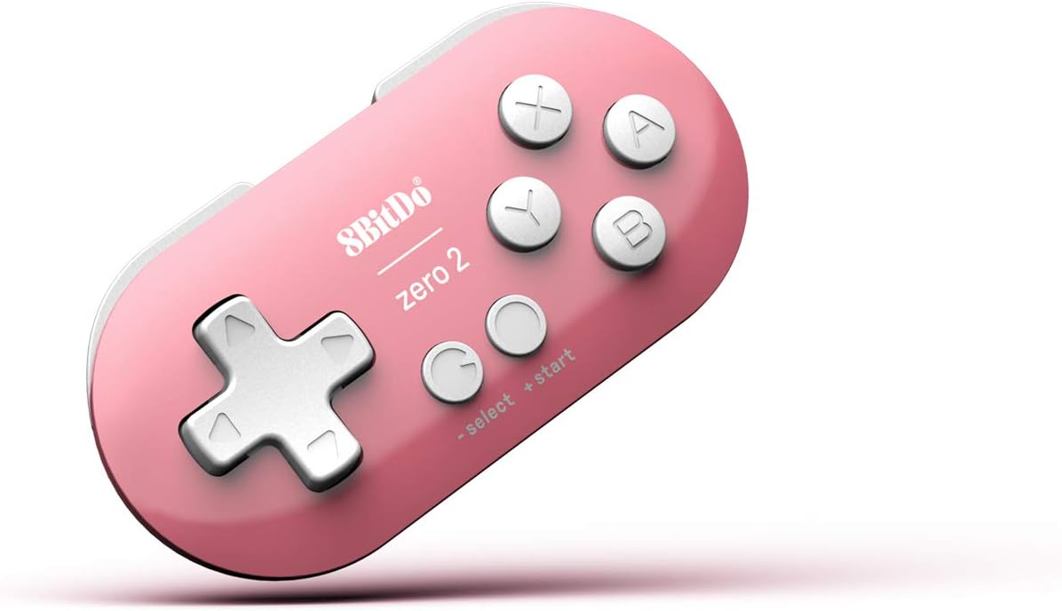 8Bitdo turquoise mini gamepad in packaging display