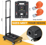 Orzbow airport trolley in compact folded position