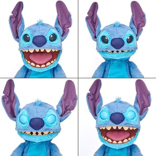 Disney Stitch Puppetronic in alien capsule display case