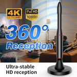 Oaitree indoor HDTV antenna showcasing the premium aluminum alloy surface finish.