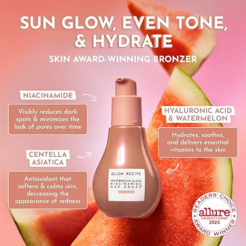 Applying Glow Recipe Niacinamide Hue Drops on skin