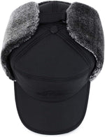 iEasey unisex thermal winter hat closeup of faux fur