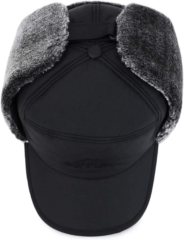iEasey unisex thermal winter hat closeup of faux fur