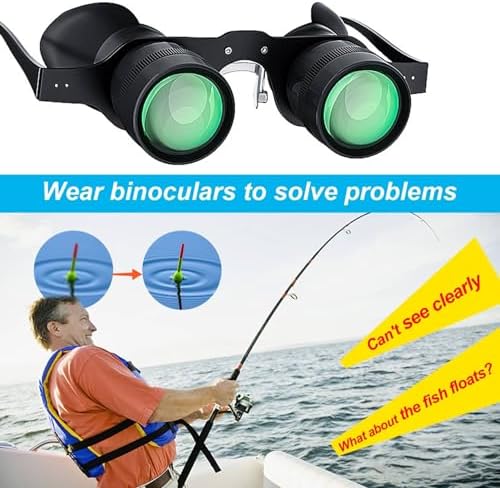 Professional sports viewing glasses displayed with protective travel carrying accessories.