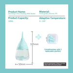 LogFaadCoi newborn pet milk feeding kit with three pieces nipples side profile.