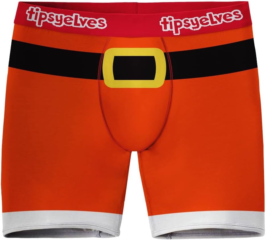 Tipsy Elves Christmas underwear fabric texture view