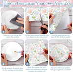 Crafting materials for decoupage furniture art