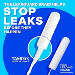 Tampax Pearl unscented tampons individual wrappers for discreet carrying.
